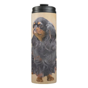 Garrafa Térmica Arte Animal Original Pintura Inglesa Toy Spaniel