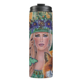 Garrafa Térmica Arte da bruxa-das-bruxas de Renee Lavoie