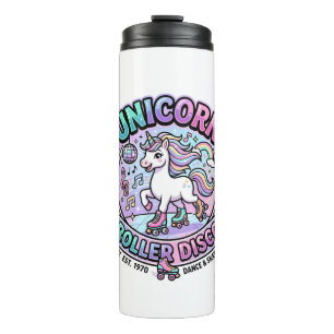Garrafa Térmica Arte de Marketplace Pronta para POD Unicorn Roller
