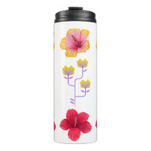 Arte de Pixel Vibrante Flores Tropicais