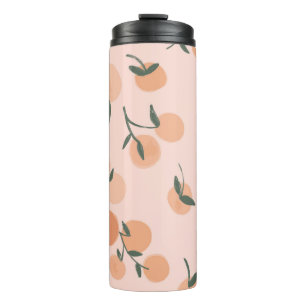 Garrafa Térmica Arte do rabisco: Padrão de colheita de cereja lara