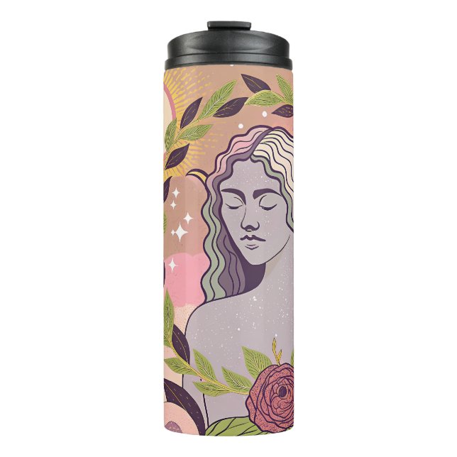 Garrafa Térmica Arte Feminina Divina (Frente)