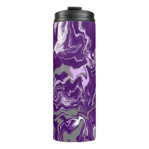 Garrafa Térmica Arte Fluida Roxa