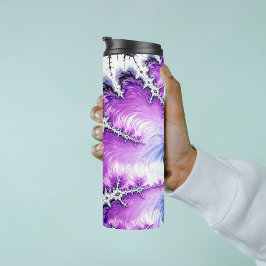 Garrafa Térmica Arte Fractal Gradiente Colorida Moderna