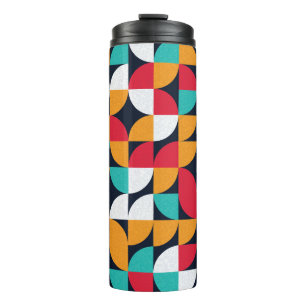 Garrafa Térmica Arte Genérica: Padrão Colorido de Triângulo