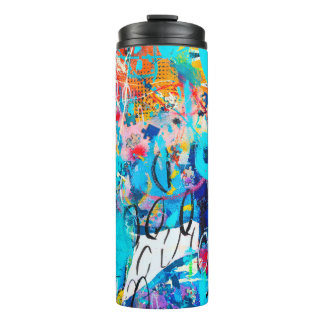 Garrafa Térmica Arte moderna multicoloração mestiça c
