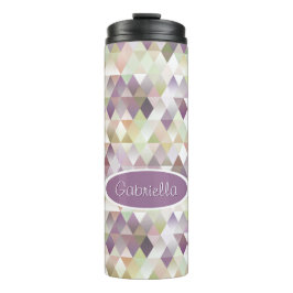 Garrafa Térmica Arte Retro Violeta Pastel Personalizado