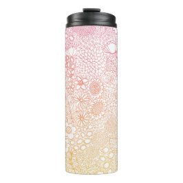 Garrafa Térmica Artista de Cena de Jardim Aniversário Peach