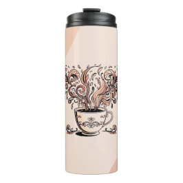 Garrafa Térmica Artistic Boho Botanical Coffee Cup Travel Mug