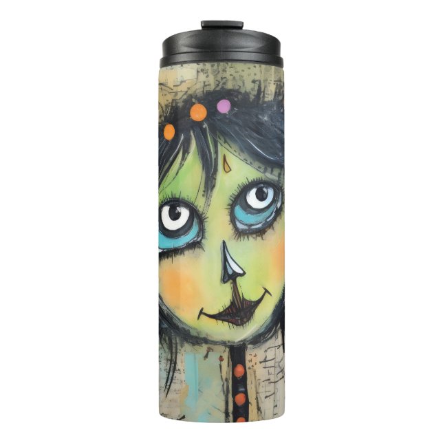 Garrafa Térmica ArtLady 5 encantadora e angustiada (Frente)