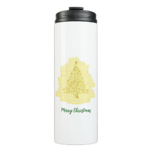 Garrafa Térmica Árvore de Natal amarela