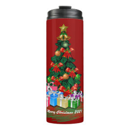 Garrafa Térmica Árvore Natal Tumbler