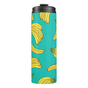 Garrafa Térmica As bananas desenharam um padrão sem soldadura à