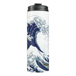 Garrafa Térmica As Grandes Ondas por Hokusai em Kanagawa