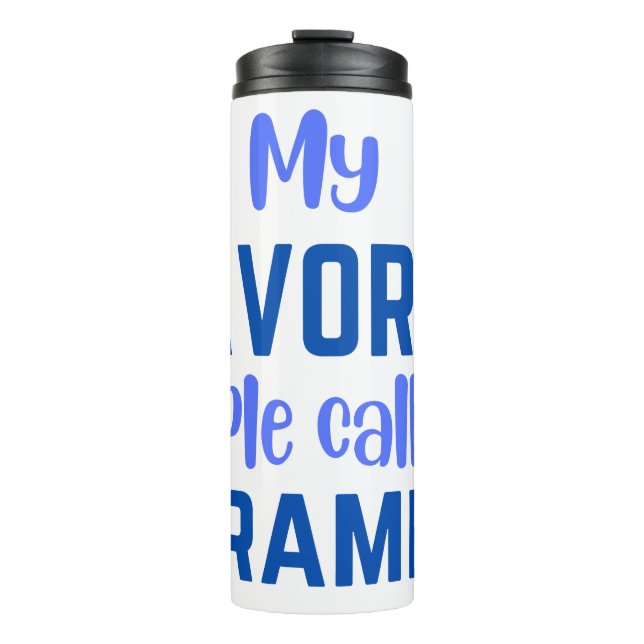 Garrafa Térmica As minhas Pessoas favoritas chamam-me Grampy (Frente)