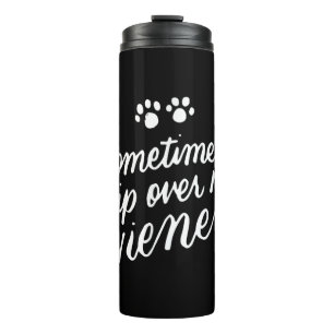 Garrafa Térmica Às vezes eu tropeco no meu cachorro-quente
