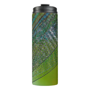 Garrafa Térmica Asas de dragonfly inseto próximo à natureza