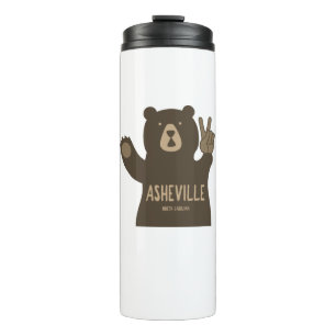 Garrafa Térmica Asheville North Carolina Peace Bear