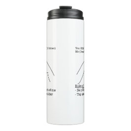 Garrafa Térmica ASL Design - Rule of Thumb