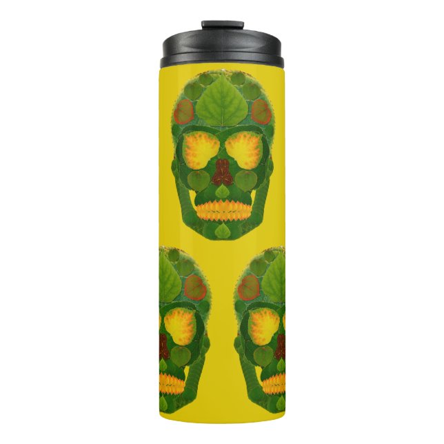 Garrafa Térmica Aspen Leaf Skull 9 (Frente)