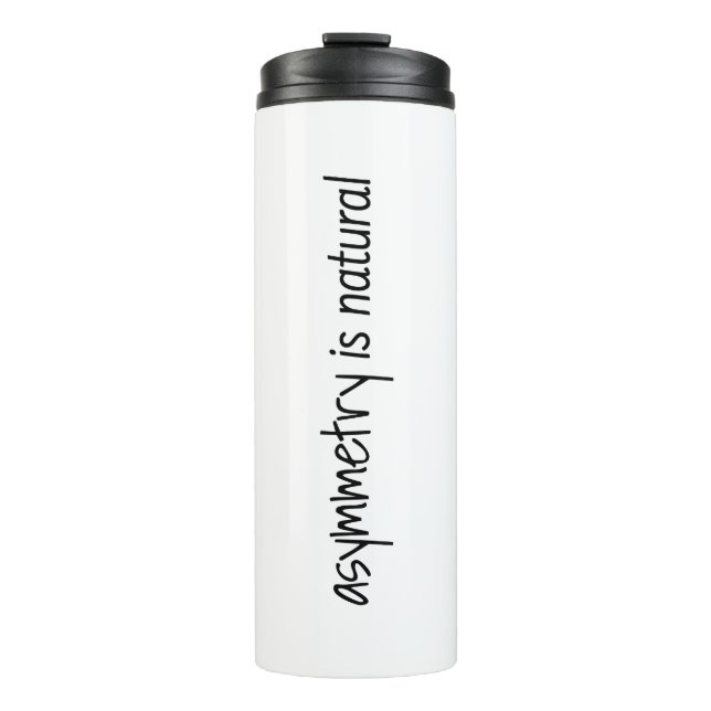 Garrafa Térmica Assimetria É Tumbler Térmico Natural (Frente)