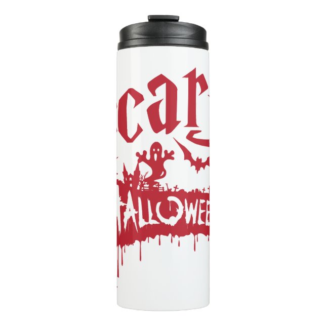 Garrafa Térmica Assustador Halloween (Frente)