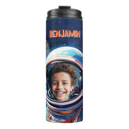 Garrafa Térmica Astronaut Deep Space Sky Planets Photo Kids Gift 