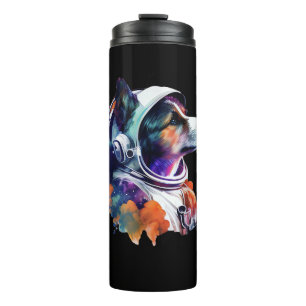 Garrafa Térmica Astronauta Espaço de Cachorro Fresco para Crianças