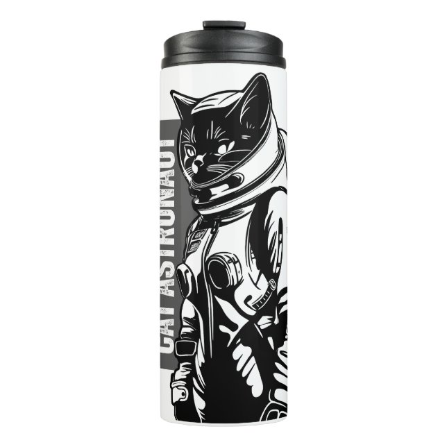 Garrafa Térmica Astronauta Gato  (Frente)