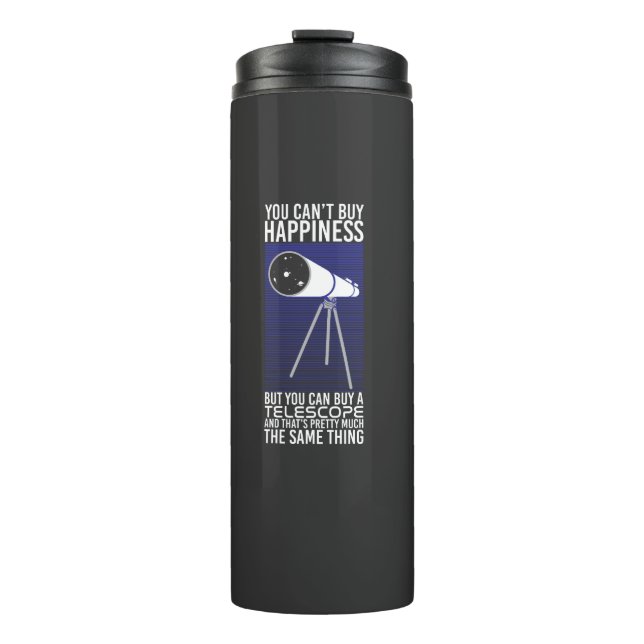 Garrafa Térmica Astronomia - Não se pode Comprar a felicidade (Frente)