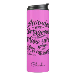 Garrafa Térmica ATTITUDES monograma personalizado e tonalizador de