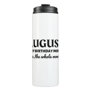 Garrafa Térmica August é meu aniversário