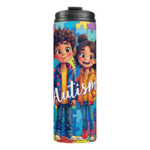 Garrafa Térmica Autismo - Entre no mundo deles --Tumbler Térmico