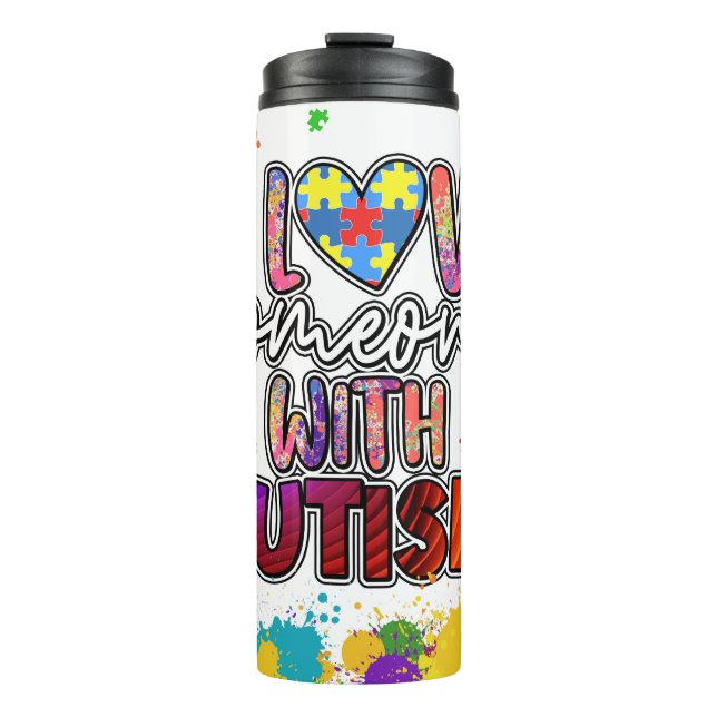 Garrafa Térmica Autismo Sensibilizador: Sip com Suporte (Frente)