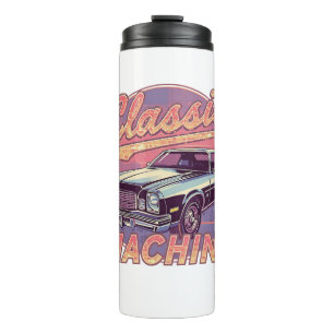 Garrafa Térmica Automóvel Clássico Estilo Vaporwave