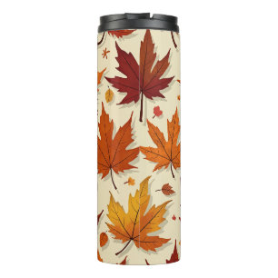 Garrafa Térmica Autumn Folhas Thermal Tumbler