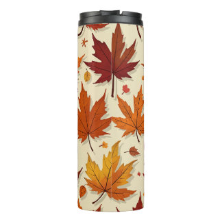 Garrafa Térmica Autumn Folhas Thermal Tumbler