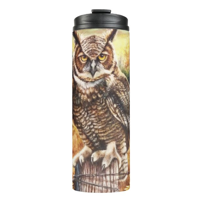 Garrafa Térmica Autumn Owl (Frente)