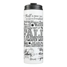 Garrafa Térmica Autumn Vibes Thermal Tumbler