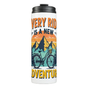 Garrafa Térmica Aventura de Bicicleta Montanha