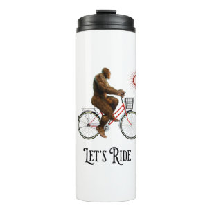 Garrafa Térmica Aventura Divertida de Bigfoot de Ciclismo Retro