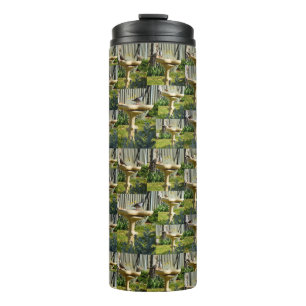 Garrafa Térmica Aves Australianas Num Banho De Pássaros, Tumbler T