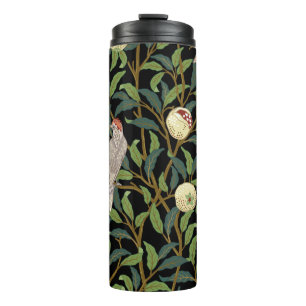 Garrafa Térmica Aves em folhagem com aves e mar fruta