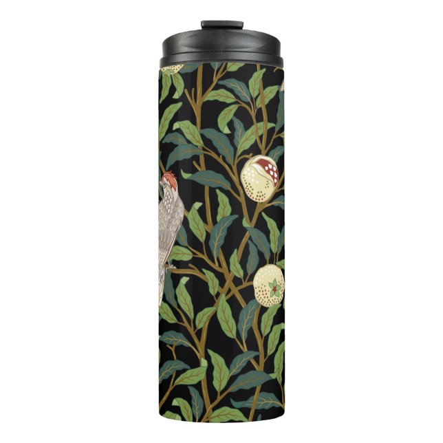 Garrafa Térmica Aves em folhagem com aves e mar fruta (Frente)