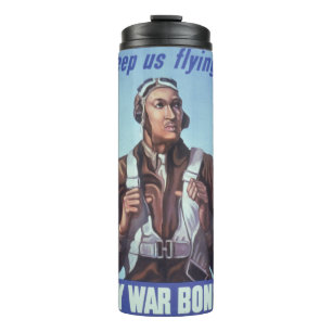 Garrafa Térmica Aviadores negros: Serviço Militar de Combate WW2 d