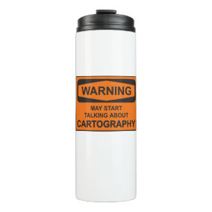 Garrafa Térmica Aviso Pode Começar A Falar Sobre Cartografia