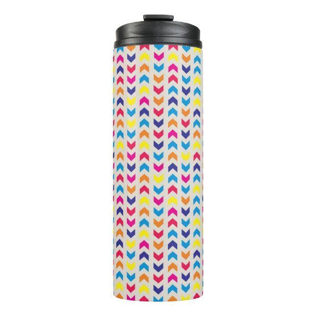 Garrafa Térmica Aztec Chevron colorido (Frente)