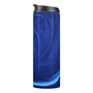 Garrafa Térmica Azul de cobalto Texturizado