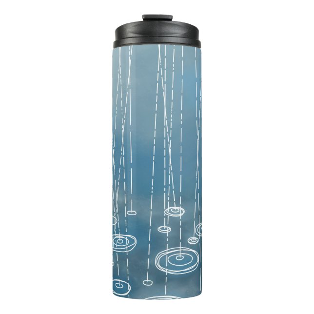 Garrafa Térmica Azul Rainha do Dia (Frente)