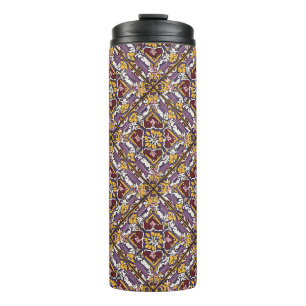 Garrafa Térmica Azulejo roxo